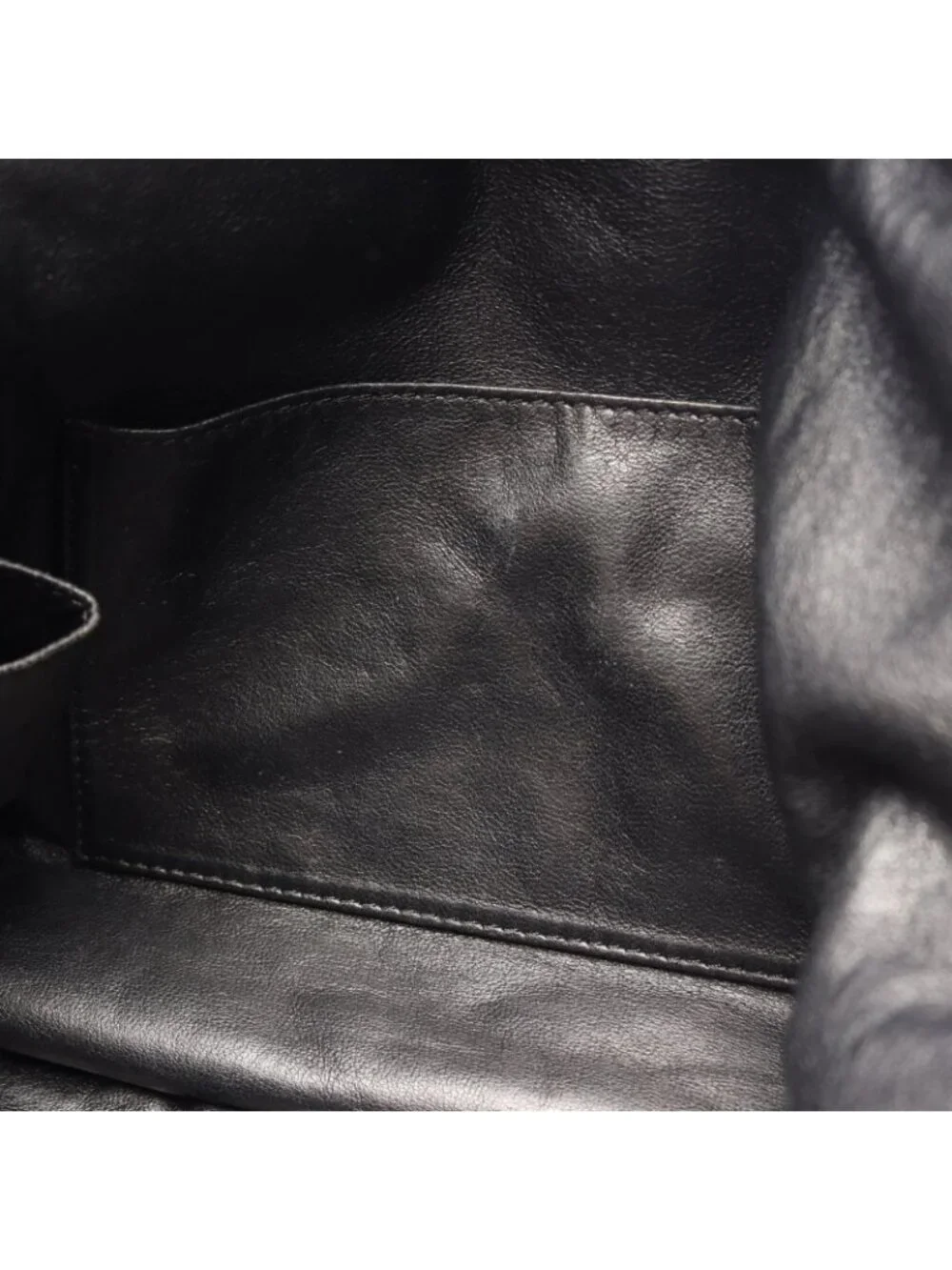 Chanel Shoulder Bag Hobo Black Leather